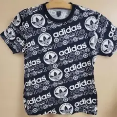 adidas 総柄ロゴT S トレフォイル Y2K - メルカリ