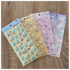 【サンリオ】　ダイソー　ぷくっとシール4枚セット