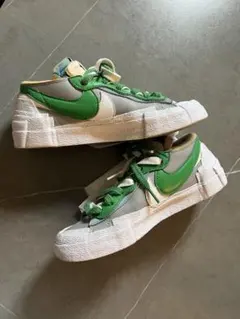 Nike x sacai Blazer Low Green Greyのサムネイル