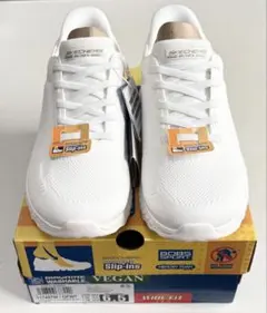 スケッチャーズスリップインズ 白23.5cm 新品