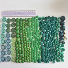 806. グリーン系ボタンセット 大量　まとめ売り