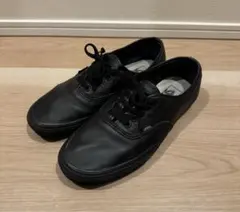 vans authentic レザー black オーセンティック