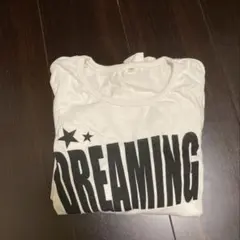DREAMING プリント Tシャツ ホワイト 長袖