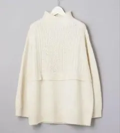 MARW UNITED ARROWS ケーブル コンビ ハイネックニット