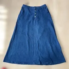 デニムフレアスカート LLサイズ