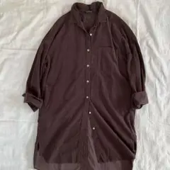 美品　バンヤードストーム コーデュロイビッグシャツ　ワンピース　バックスリット