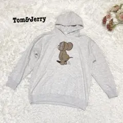 s.1937【トムとジェリー】長袖 パーカー キャラクター プリント ゆったり