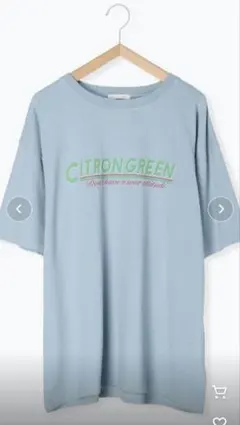 新品☆エヘカソポ☆CITRON GREEN ライトブルー Tシャツ Fサイズのサムネイル