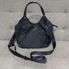 Y'SACCS イザック ネイビードット柄2way トートバッグ　美品