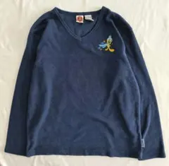 90s ルーニーテューンズ フリースジャケットトゥイーティー 刺繍 Lサイズ46