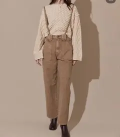 【美品】アリシアスタン　サスペンダー付きペインターパンツのサムネイル