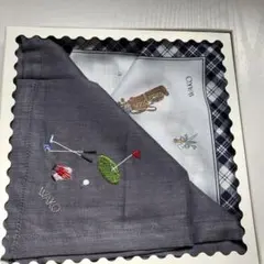 WAKO ゴルフモチーフ ハンカチ