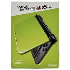 0418Newニンテンドー3DS LLライム x ブラック ※SDカード32GB