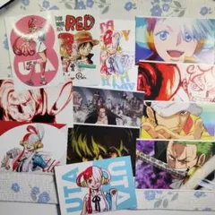 ONE PIECE RED ビジュアルカード ポストカード 12枚