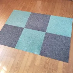 コーナン タイルカーペット 50×50cm 6枚セット ダークグレー/グレー