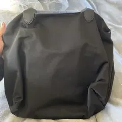 の*マ様 LONGCHAMP ブラック　ナイロンバッグ