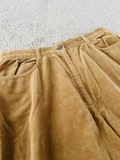 秋冬✺マックレガー✺レディースコーデュロイストレートパンツ【L】茶色コットン 混