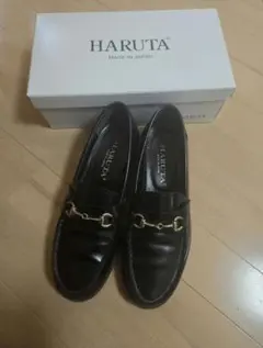 HARUTA レディース ビットローファー ブラック 239 本革のサムネイル