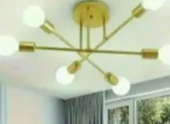 新品！モダンゴールド6灯シーリングライト