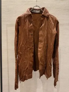 C DIEM カルペディエム ウォッシャブルレザーシャツ バーニーズ限定色 