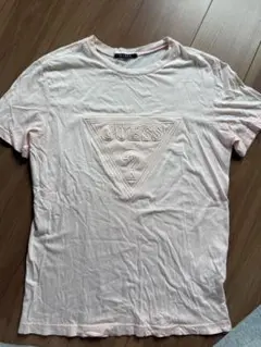 GUESS ピンク ロゴ TシャツMサイズ