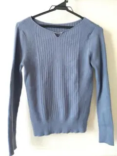 ロペピクニックブルーのニットトップス