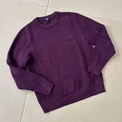 ニットメンズセーター赤