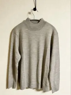 無印良品 洗えるウールハイゲージハイネックセーター 婦人 オートミール XL