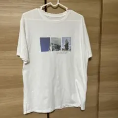 フォトプリント 半袖Tシャツ ホワイト
