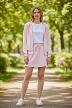 スウェットセットアップ／くすみピンク