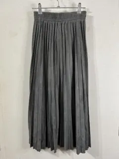 フィフス ロングスカート グレー ベロア Aライン レディース 無地