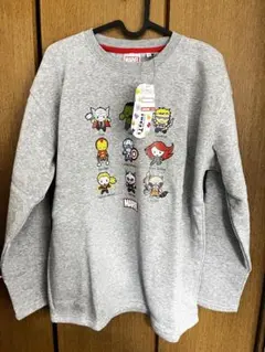 マーベルキャラクター 長袖スウェット グレー