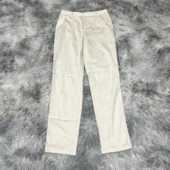【la.f/ラエフ】カジュアルパンツ ベージュS ウエストゴム 綿56%【美品】のサムネイル