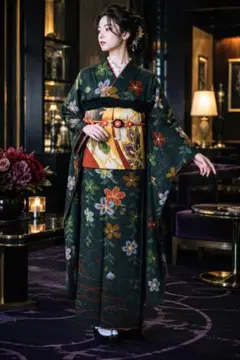 2026年最新】振袖フルセット 緑の人気アイテム - メルカリ