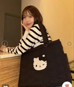 sanrio houseサンリオ ハローキティ ハートキルティングトートバッグ