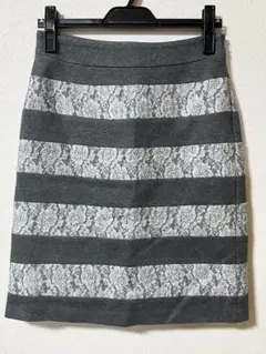 Reflect タイトスカート グレー＆レース9