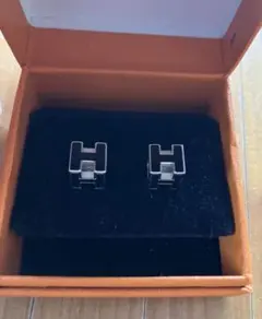 HERMES アイリーンピアス パラジウムプレーテッド 白 - メルカリ