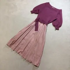 【美品】31 Sons de mode ニットワンピース アンゴラ ウール S