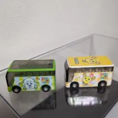 NHK☆いないいないばぁ☆わんわん＆うーたんモデルのバス☆2点