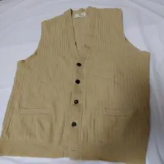 古着カシミヤリブベストL