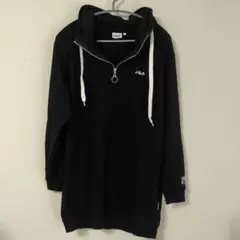 【美品】FILA 長袖パーカー　Lサイズ ブラック