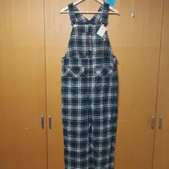 新品 drug store's チェック柄 オーバーオール
