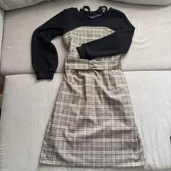 MAJESTIC LEGON チェックワンピース　M