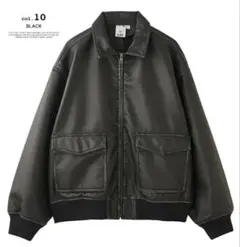 x-girl フェイクレザージャケット M