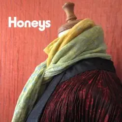 美品　Honeys／ハニーズ★　コットンガーゼ　パステルカラー　大判ストール