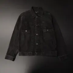 ブラックデニムジャケット sizeM