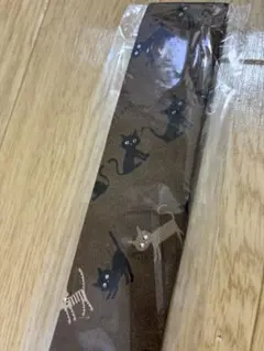 猫柄 ブラウン ネクタイ 未使用