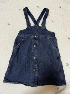 Bebeデニム サスペンダー付きジャンバースカート