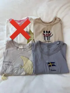 バースデイ　コトリ　テータテート　80.90 ベビーtシャツ