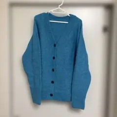 AURALEE アクアブルー カーディガン 春服 美品 - メルカリ